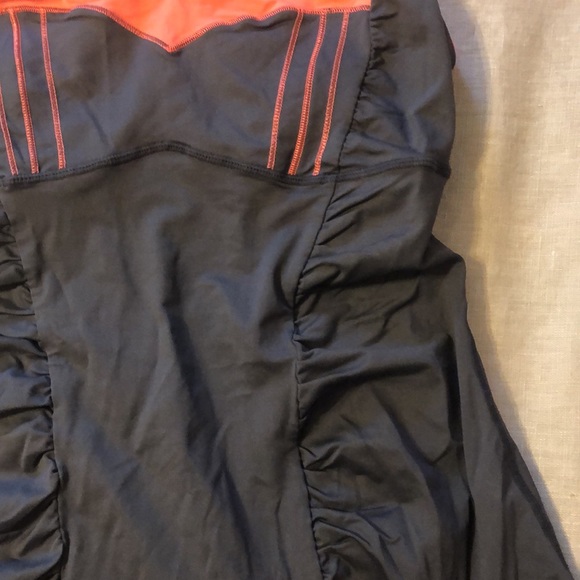 lululemon gray & coral cross back top 6 - Picture 6 of 6